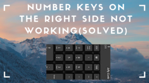 Read more about the article Number keys on the right side not working (Solved)